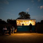 SOLARKIOSK at night in Turmi, Ethiopia, 2013. Photo: Courtesy of the artist