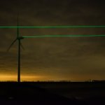 The Windlicht  projects transformes the landscape and puts the wind energy in a different perspective. Photo: Courtesy of the artist.