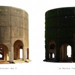 Raumlabor’s Fountain House in Montreal is built around a fountain that feeds plants growing in the walls. Photo: Courtesy of the artists