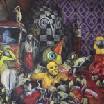 Detail from I will follow 2015 oil paint on canvas. Photo: Courtesy of the artist.