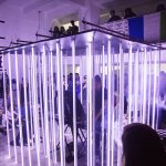 Interactive light installation by *Pac Interactive and A__RP. Photo by Tuek.